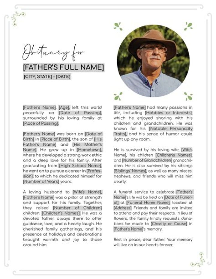 Obituary For The Late John Fultz